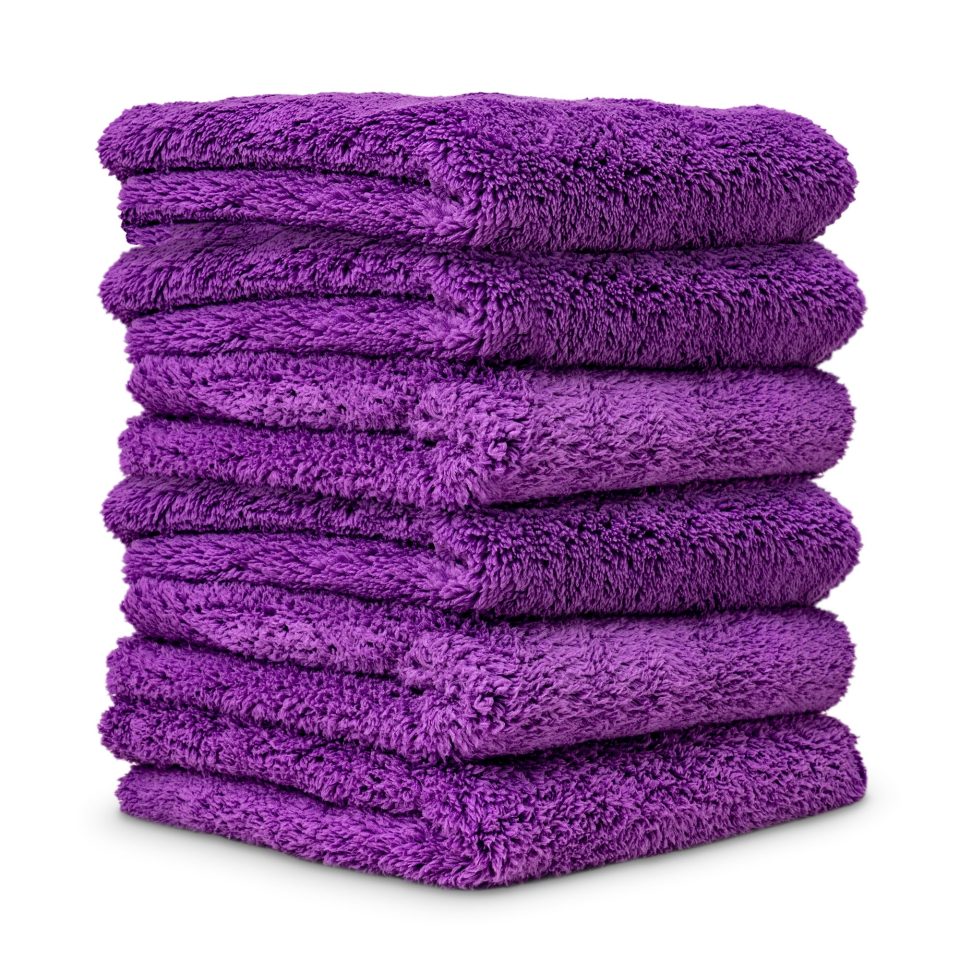 Happy Ending Edgeless Microfiber Towels, 16"x16" 6-Pack